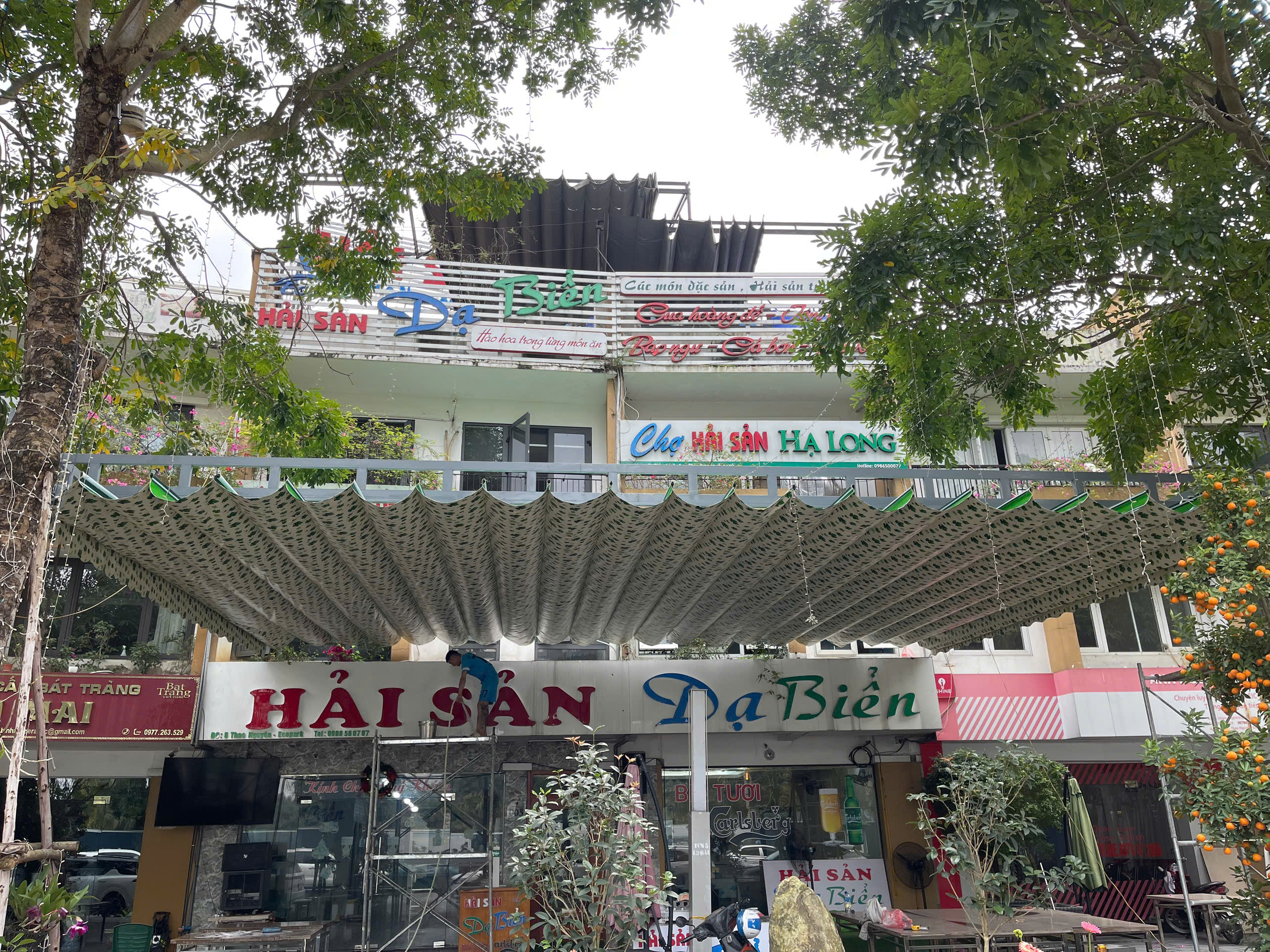 Ứng dụng mái xếp di động